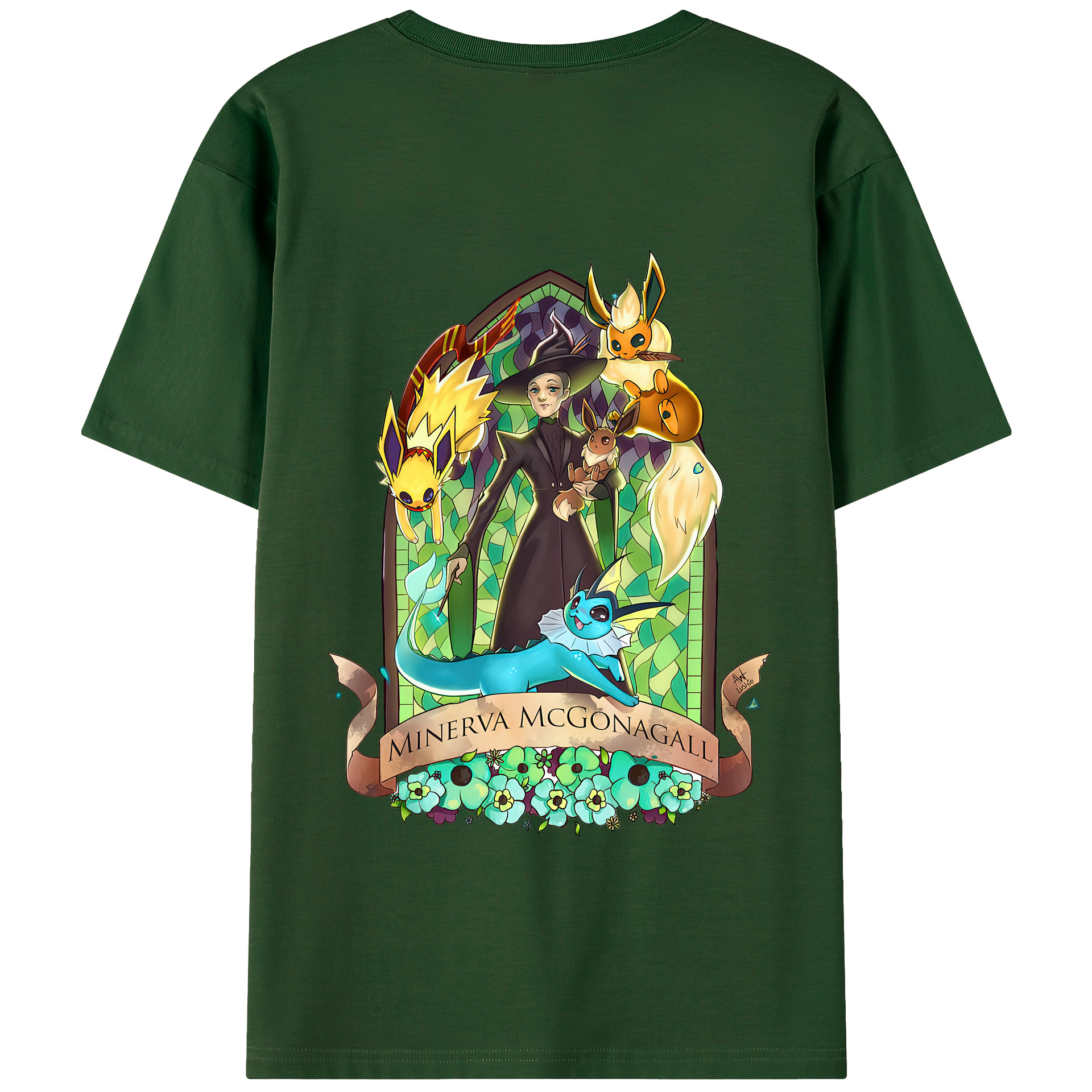 （画像用） Harry Potter ハリー・ポッターシリーズ 綿100％半袖Tシャツ（背面プリント）